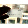 transparent business card, hot stamping transparent business card,raised print PVC transparent